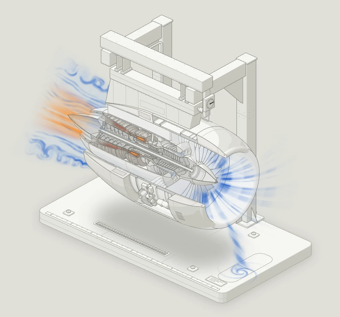 The turbofan with the drawing and the shaders together.
